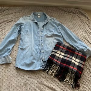 J. Crew Shirt and Scarf